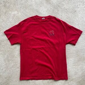 Red 2000s GILDIAN EMBROIDERED  Niagara Falls embroidered tshirt